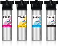 T945 Cartouches D'Encre Remplacement Pour Epson T945 T9451 T9452 T9453 T9454 Pour Epson Workforce Pro Wf-C5210 Wf-C5290 Wf-C5710 Wf-C5790 Wf-C5210Dw Wf-C5290Dw Wf-C5710Dwf (4 Pack)