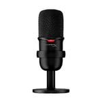 HyperX SoloCast – USB Condenser Gaming Microphone, for PC, PS4, and Mac, Tap-to-mute Sensor, Cardioid Polar Pattern, Streaming, Podcasts, Twitch, YouTube, Discord