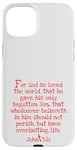 iPhone 15 Plus Kids John 3:16 Whole Verse King James Bible KJV Christian Case