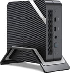 Minis Forum Um773 Lite Mini Pc Amd Ryzen 7 7735Hs Jusqu'À 4,75 Ghz Amd Radeon Graphics Mini Ordinateur,2 X Hdmi,1 X Usb4,1 X Usb C,4 X Usb 3.2,Wifi 6,Bt5.2,Pas De Ram/Ssd