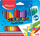 Maped Maped Triangular Colored Pencils Colorpeps Plastic 18 Pcs.