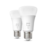 Philips Hue White E27 A60 - 9.5 W x2