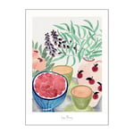 Poster & Frame - La Poire poster 50x70 cm still life with tea and grapes