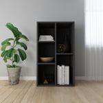 Maisonchic - Bibliothèque, Etagère de Rangement, Meuble de Rangement Noir 50x25x80 cm Aggloméré KOO54126