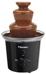 Bestron Fontaine à chocolat, 3 étages, petite fontaine à chocolat avec fonction de maintien au chaud, 60 watts, couleur: Noir