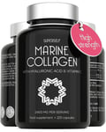 Marine Collagen Capsules 2200mg - with Hyaluronic Acid & Vitamin C - High Str...