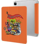 Étui Pour Ipad Pro 2021 Rat Fink 12,9 Pouces, Type Ordinateur Portable, Support À Trois Volets Avec Porte-Stylo, Veille/Réveil Automatique