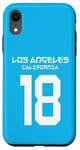 Coque pour iPhone XR Los Angeles California USA N°18 Impression amusante au dos