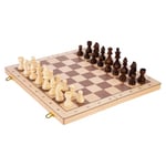 Longfield Chess Set Walnut &amp; Maple 50 mm