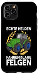 Coque pour iPhone 11 Pro Slurry Real Heroes Driving Blue Rims Tracteur Organic Farmers