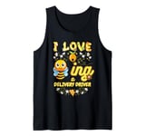 I Love Beeing A Delivery Driver Bee Lover Job Profession Tank Top