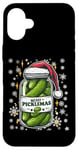 iPhone 16 Plus Funny Christmas Pickle Jokes Merry Picklemas Case