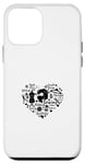Coque pour iPhone 12 mini Cœur à coudre pour machine à coudre