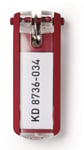 Durable Nøglebrik Key Clip Rød 6 Stk.