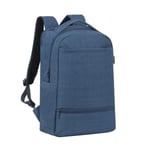 Rivacase Blue Biscayne Series Smart Backpack for 17.3 inch Laptop (US IMPORT)