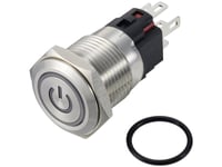 Tru Components Tc-12647416 Pressostat 250 V/Ac 3 A 1 X Off/(On) Ip65 Rød Klikkende Rustfrit Stål 1 Stk