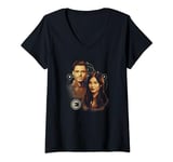 Marvel Eternals Sersi Ikaris Portrait V-Neck T-Shirt