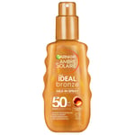 Garnier Ambre Solaire Ideal Bronze Milk-In Tanning SPF 50 Spray for Face and Body 150ml