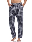 Aseniza Bas de Pyjama Homme Pantalon de Pyjama Homme à Carreaux 100% Coton Confortable et Respirant Décontracté Pantalons Hommes