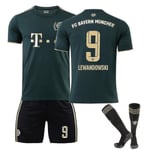 Lewandowski #9 tröja 2022-2023 Ny säsong fotbollströjor set för barn och ungdomar 2223 Barcelona Hem Vuxna Barn Komfort - Perfet Golden Special Edition Kids 24(130-140CM)