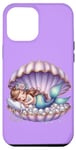 Coque pour iPhone 12 Pro Max Sirène Lilas Violet Sleepy Coquillage Sous L'eau