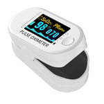 Wancooy Pulse_Oxymeter Fingertip Blood Oxygen Index Detector,Oxygen Index Monitor with Alarm,Read in 8s,SpO2 & PR & Pulse Wave,Auto-Sleep Function,OLED Display for Adults,Kids-nsh Approved (White D)