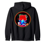 Retro Vintage Nostalgic 1970's 80's The Trap Door Zip Hoodie