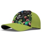 Keps Cap Kepsar Barn Baseball 177178 Hat MINECFRAFT 52/54cm LIME 2.54cm