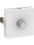 LK fuga f-connector outlet 1 modul white