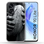 Coque Renforcée pour Honor 90 Lite 5G Sport Rugby Ballon Vintage