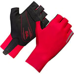 GripGrab Aero TT RaceDay Time Trial Cycling Gloves Aerodynamic Professional Short Finger Fingerless Road Bike Glove, Red