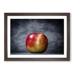 Big Box Art Apple Fruit Framed Wall Art Picture Print Ready to Hang, Walnut A2 (62 x 45 cm)