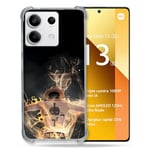 Cokitec Coque Renforcée pour Xiaomi Redmi Note 13 5G Manga One Piece Ace Noir