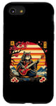 iPhone SE (2020) / 7 / 8 Japanese Samurai Cat Playing The Bass Ninja Kitten Warriors Case