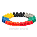 green color 20pcs Prise Jack réseau en pvc, 20 pièces/lot, connecteurs RJ45, bouchons bottes Cat5e Cat6 Nipseyteko