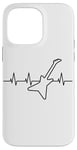 Coque pour iPhone 14 Pro Max Rock Music Heartbeat Guitare électrique pour guitariste