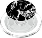 Fantasy Post Punk Celtic Tribal Art Batcave Girl Gothique PopSockets PopGrip pour MagSafe