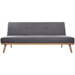 Canapé convertible Dohan 3 places gris ardoise Atmosphera Créateur D'intérieur