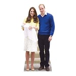 SC834 - Star Cutouts Prince William, Kate, and Charlotte Lifesize Cardboard Cutout - Royal Family Collectible - 188cm - Great for parties, decorations and gifts