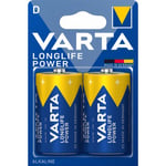 Varta Longlife Power -alkalibatteri, 2 st D (LR20) batterier