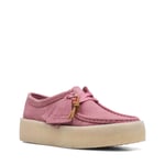 Clarks Wallabee Cup 26168664 Womens Pink Oxfords & Lace Ups Casual Shoes