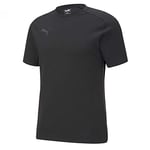 PUMA teamCUP Casuals Tee, Homme, Puma noir-asphalte, XL