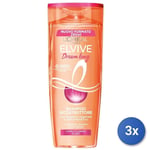 3x Elvive Shampooing 285 Ml. Dream Long