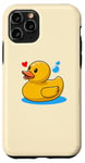 iPhone 11 Pro Cute Yellow Rubber Ducky Little Bath Toy Duck Case