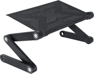 Newton, Table de Lit Ordinateur Portable Pliante, Support Tablette et Laptop, Table de Lecture Design pour Lit Fauteuil et Canapé,Ergonomique Polyvalent Règlable, Aluminium Léger