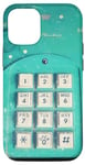 Coque pour iPhone 14 Pro Téléphone rétro années 80/90 Turquoise Old School Nostalgie