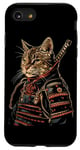 iPhone SE (2020) / 7 / 8 Cat Samurai Ninja Cat Samurai Art Ukiyo-e Case