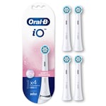 (4 Pack) Black/White - Genuine Oral-B iO Ultimate Clean Replacement Brush Heads