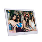 L.BAN Digital Photo Frame, 17-inch 1920 * 1080 high Resolution with HDMI, USB,SD/SDHC/MMC-Card Slot, MP3 / MP4 Player Machine Electronic Picture Frame,White