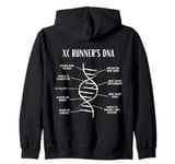 Cross Country Running XC Runner Dna for XC Coach XC Running Zip Hoodie